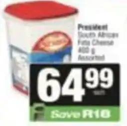 SuperSpar President South African Feta Cheese Assorted offer