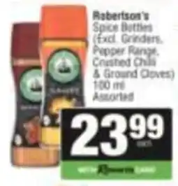 KwikSpar Robertson's Spice Bottles Assorted offer