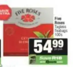 KwikSpar Five Roses Tagless Teabags offer