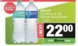 KwikSpar Dasani Sparkling or Still Natural Spring Water offer