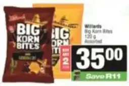 SuperSpar Willards Big Korn Bites Assorted offer