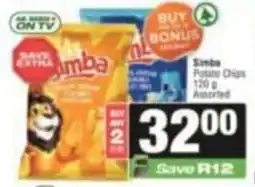 SuperSpar Simba Potato Chips Assorted offer