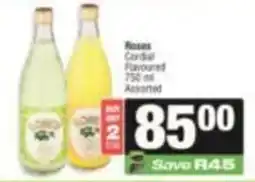 SuperSpar Roses Cordial Assorted offer