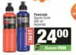 SuperSpar Powerade Sports Drink 500 ml Assorted offer