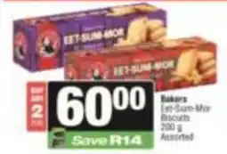 SuperSpar Bakers Eat-Sum-Mor Biscuits Assorted offer