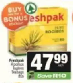SuperSpar Freshpak Rooibos Teabags offer