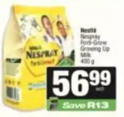 SuperSpar Nespray Forti-Grow Growing Up Milk offer
