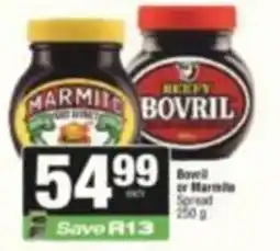 SuperSpar Bovril or Marmite Spread offer