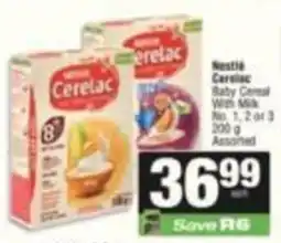SuperSpar Nestlé Cerelac Baby Cereal With Milk Assorted offer