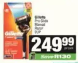 SuperSpar Gillette Pro Glide Manual Razor 2UP offer