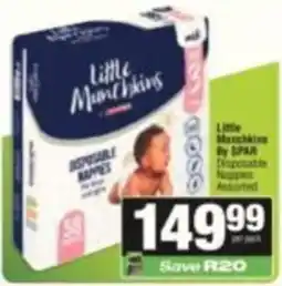 SuperSpar Little Munchkins Disposable Nappies Assorted offer