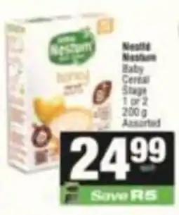 SuperSpar Nestlé Nestum Baby Cereal Stage 1 or 2 Assorted offer