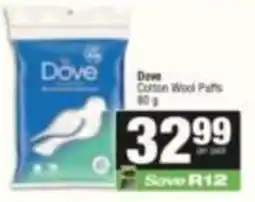 SuperSpar Dove Cotton Wool Puffs offer