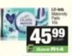 SuperSpar Lil-lots Maternity Pads offer