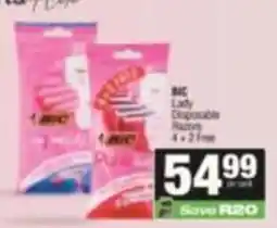 SuperSpar BIC Lady Disposable Razors offer
