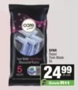 SuperSpar care Razor Twin Blade offer