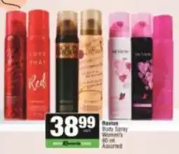 SuperSpar Revlon Body Spray Women's Assorted offer