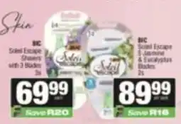 SuperSpar BIC Soleil Escape Shavers offer