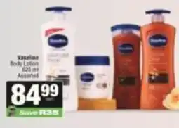 SuperSpar Vaseline Body Lotion Assorted offer