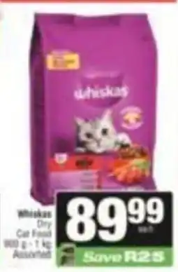SuperSpar Whiskas Dry Cat Food Assorted offer