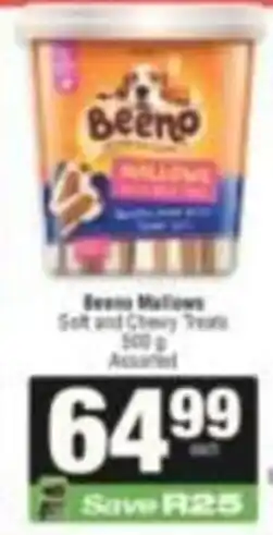 SuperSpar Beeno Mallows Soft and Chewy Treats Assorted offer