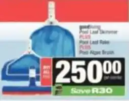 SuperSpar goodliving Pool Leaf Skimmer PLUS Pool Leaf Rake PLUS Pool Algae Brush offer
