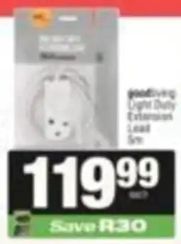 SuperSpar goodliving Light Duty Extension Lead offer