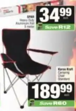 SuperSpar Kargo Kraft Camping Chair Standard offer