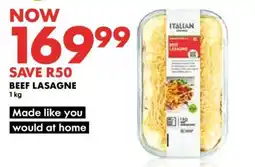 Woolworths Beef Lasagne offer