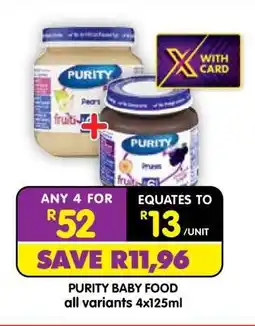Shoprite Purity Baby Food offer