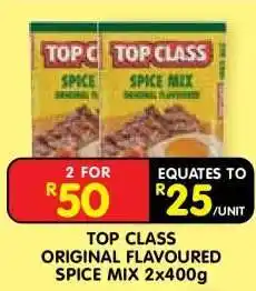 Shoprite TOP CLASS ORIGINAL FLAVOURED SPICE MIX 2x400g offer