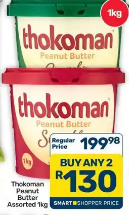 Pick n Pay Hypermarket Thokoman Peanut Butter Assorted 1kg offer