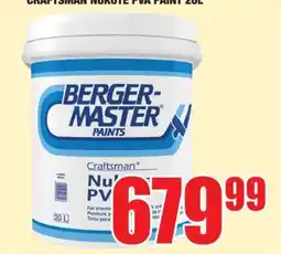 Boxer CRAFTSMAN NUKOTE PVA PAINT 20L offer