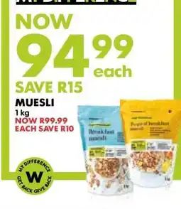 Woolworths Muesli offer