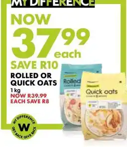 Woolworths Rolled or Quick Oats offer