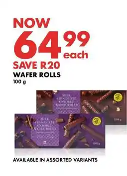 Woolworths Wafer Rolls offer