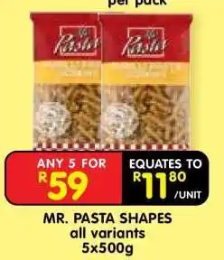 Shoprite MR. PASTA SHAPES offer