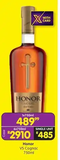 Shoprite Honor VS Cognac 750ml offer