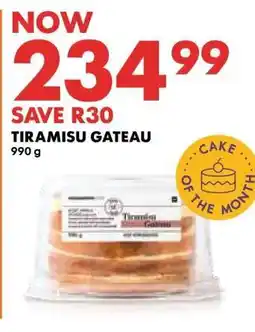Woolworths Tiramisu Gateau offer