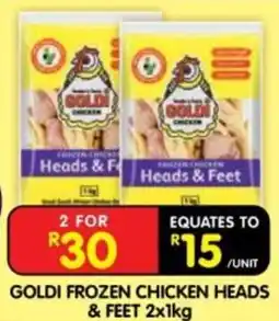 Shoprite GOLDI FROZEN CHICKEN HEADS & FEET offer