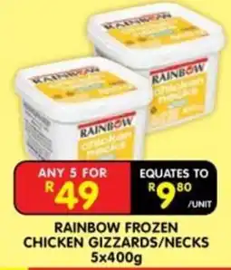Shoprite Rainbow Frozen Chicken Gizzards/Necks offer