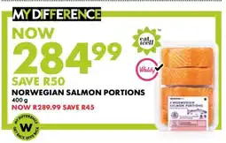 Woolworths Norwegian Salmon Portions offer