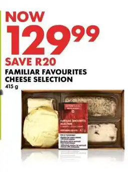 Woolworths Familiar Favourites Cheese Selection offer