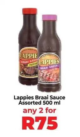 Food Lover's Market Lappies Braai Sauce Assorted 500 ml offer