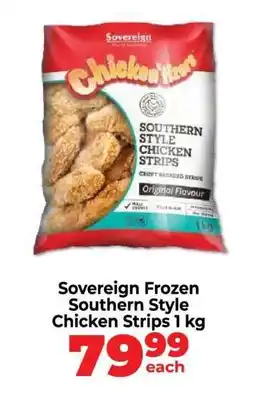 Food Lover's Market Sovereign Frozen Southern Style Chicken Strips 1 kg offer