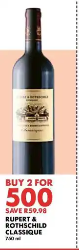Woolworths RUPERT & ROTHSCHILD Classique offer