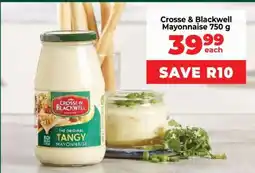 Food Lover's Market Crosse & Blackwell Mayonnaise 750 g offer