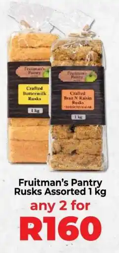 Food Lover's Market Fruitman’s Pantry Rusks Assorted 1 kg offer