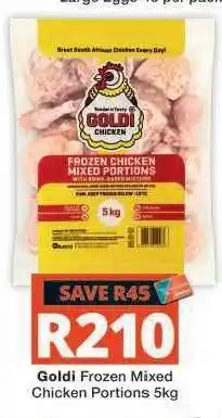 Checkers GOLDI FROZEN MIXED CHICKEN PORTIONS 5kg offer