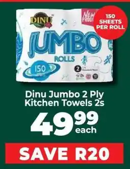 Food Lover's Market Dinu Jumbo 2 Ply Kitchen Towels 2s offer